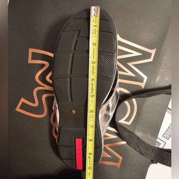 Prada Silver Calzature Donna Wedge Sandals - Picture 9 of 9